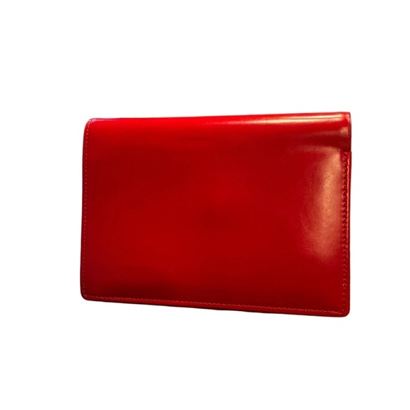 Burberry Novacheck red leather wallet with change purse. Includes COA WLT2 - Picture 2 of 11